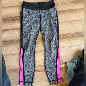 lululemon Black and Pink capri Leggings